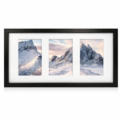 Black photo frame 6x4 inch - black, 3