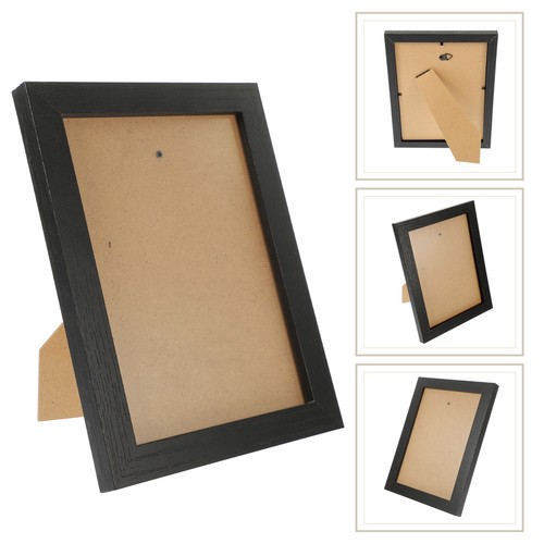 Wooden photo frame with glass - wooden,