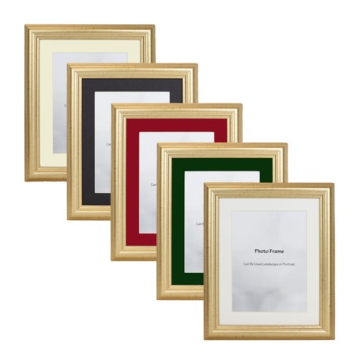Gold picture photo frame - gold,