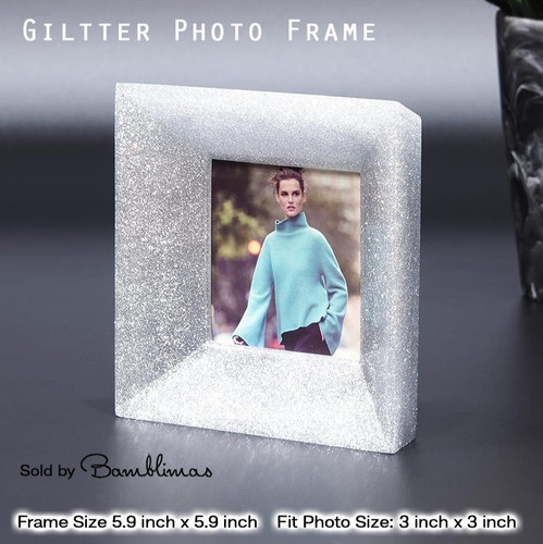 Grey glitter picture photo - grey,
