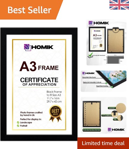 Sleek black picture frame - picture,