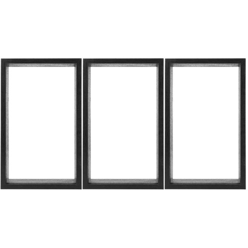 Black wooden display - wooden, box
