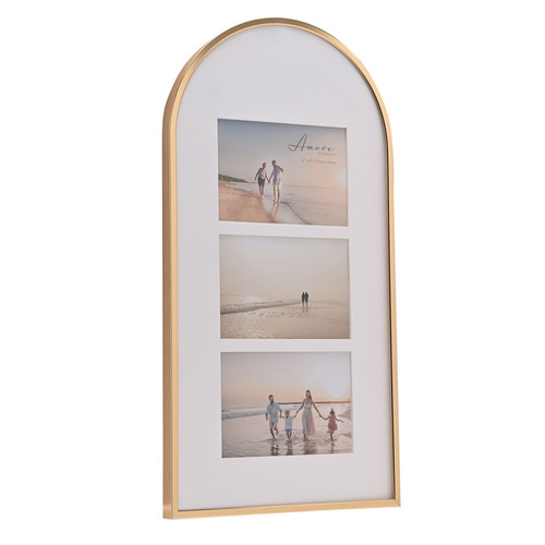 Arched top gold collage frame - collage,