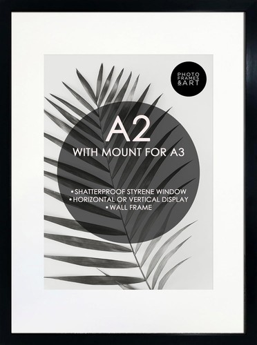 Black picture frame with - a2,