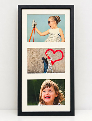 Black mdf aperture collage - mdf, 3-aperture